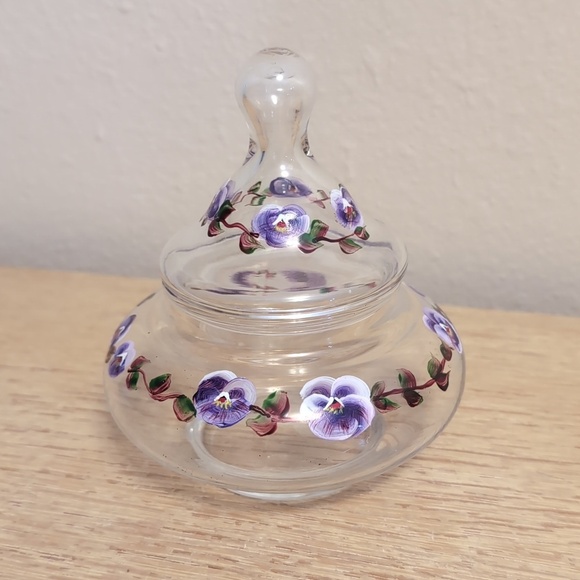 Other - Hand Painted Apothecary Covered Dish